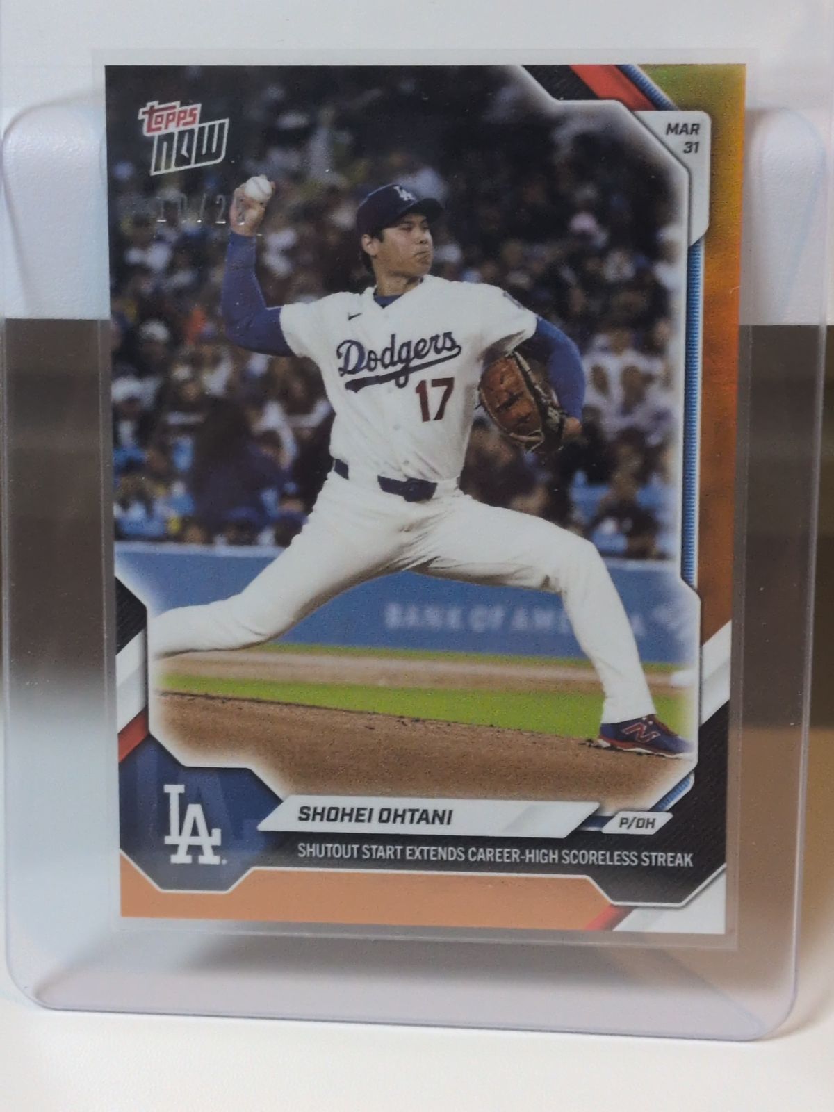 25シリ｜大谷翔平｜ Shohei Ohtani - 2026 MLB Topps NOW® - Card 37 -｜ロサンゼルス・ドジャース｜トレーディングカード