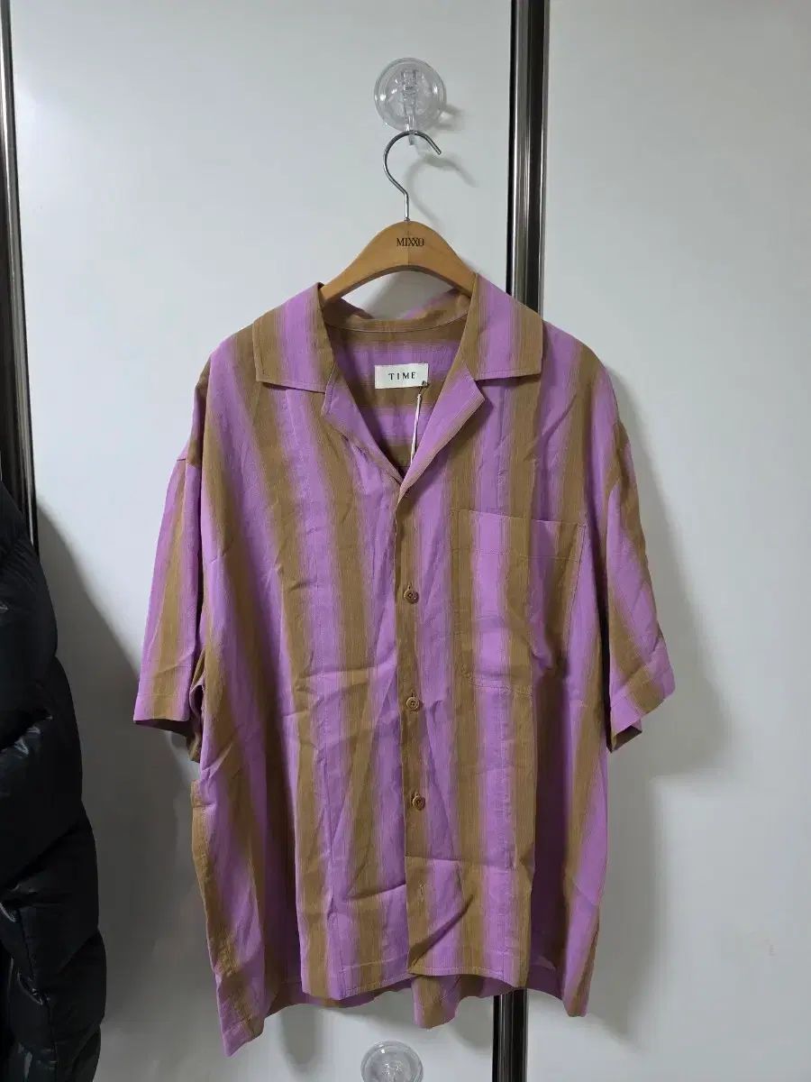 TIME タイム ストライプ 半袖 シャツ 23年 商品