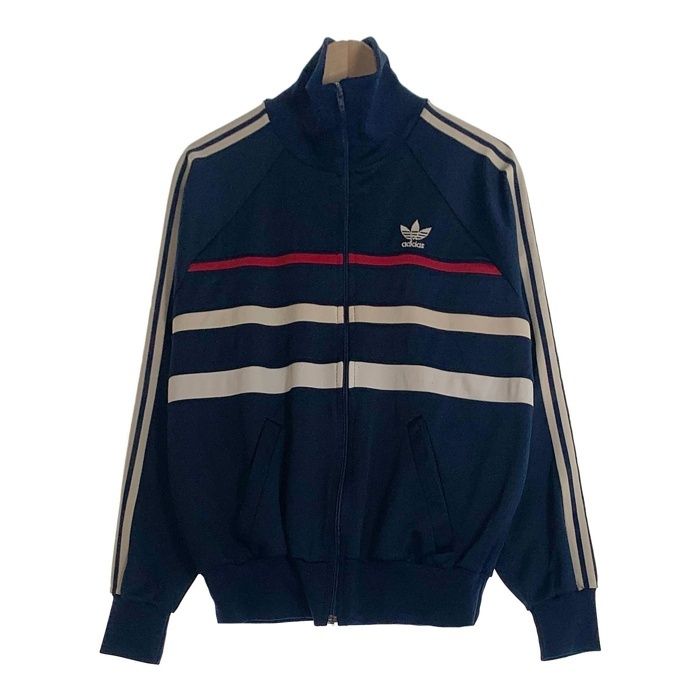 70's adidas アディダス VENTEX TRACK JACKET トラックジャケット トレフォイルロゴ ネイビー フランス製 Size M