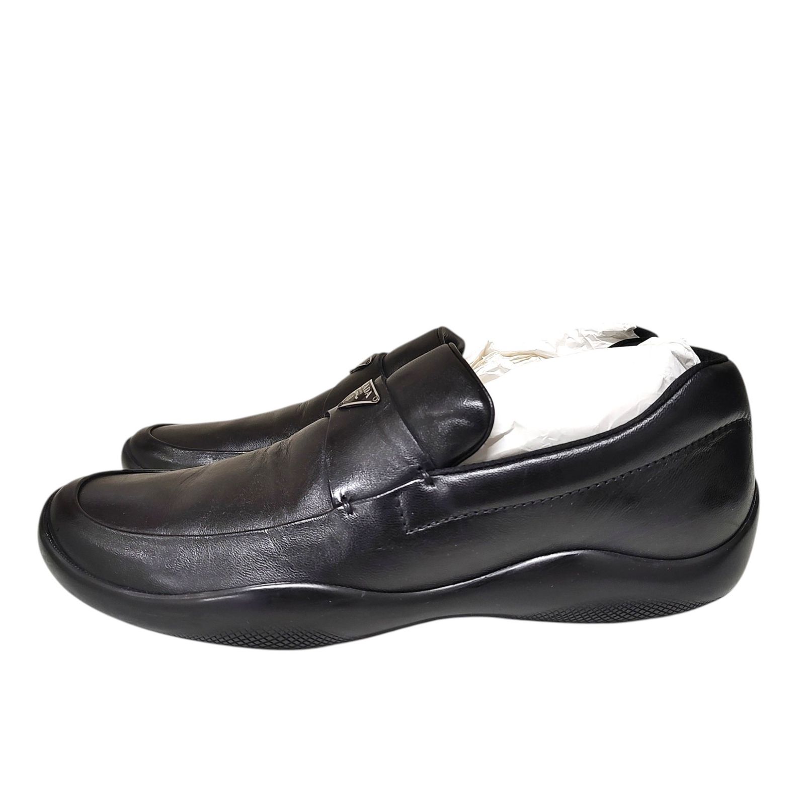 PRADA SPORTS プラダスポーツ トライアングルロゴ レザー シューズ 