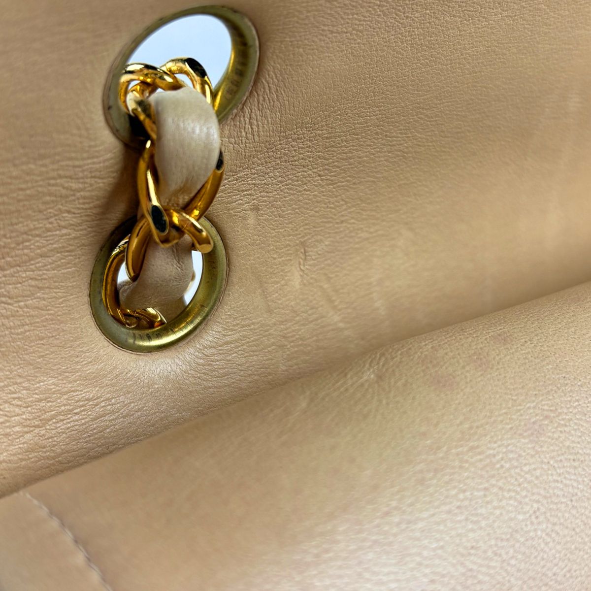 シャネル CHANEL マトラッセ Wフラップ チェーン ショルダーバッグ ココマーク ショルダーバッグ レザー ベージュ A01112 レディース 【中古】