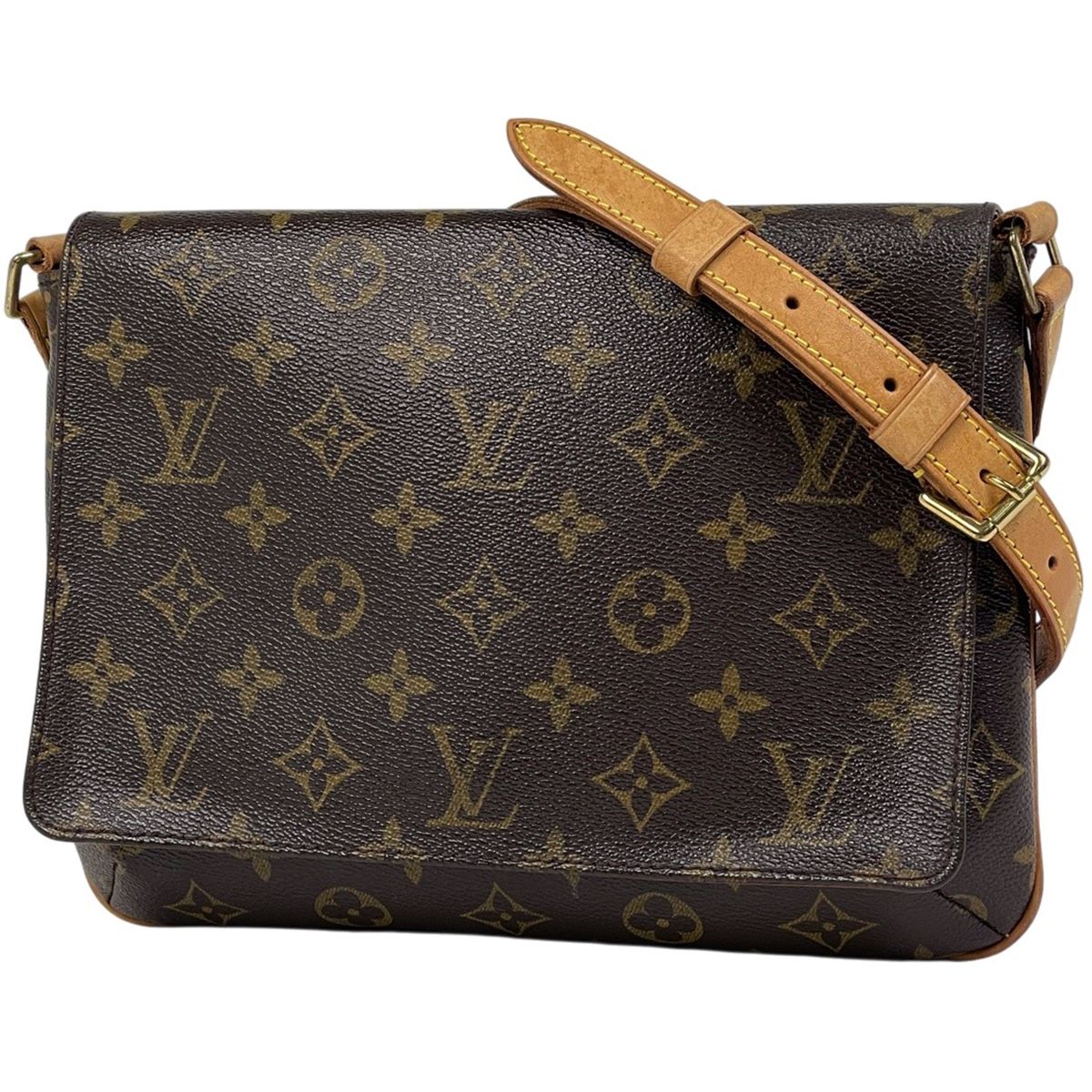 ルイ・ヴィトン Louis Vuitton ミュゼット タンゴ ショート 肩掛け ショルダーバッグ モノグラム ブラウン M51257 レディース 【中古】