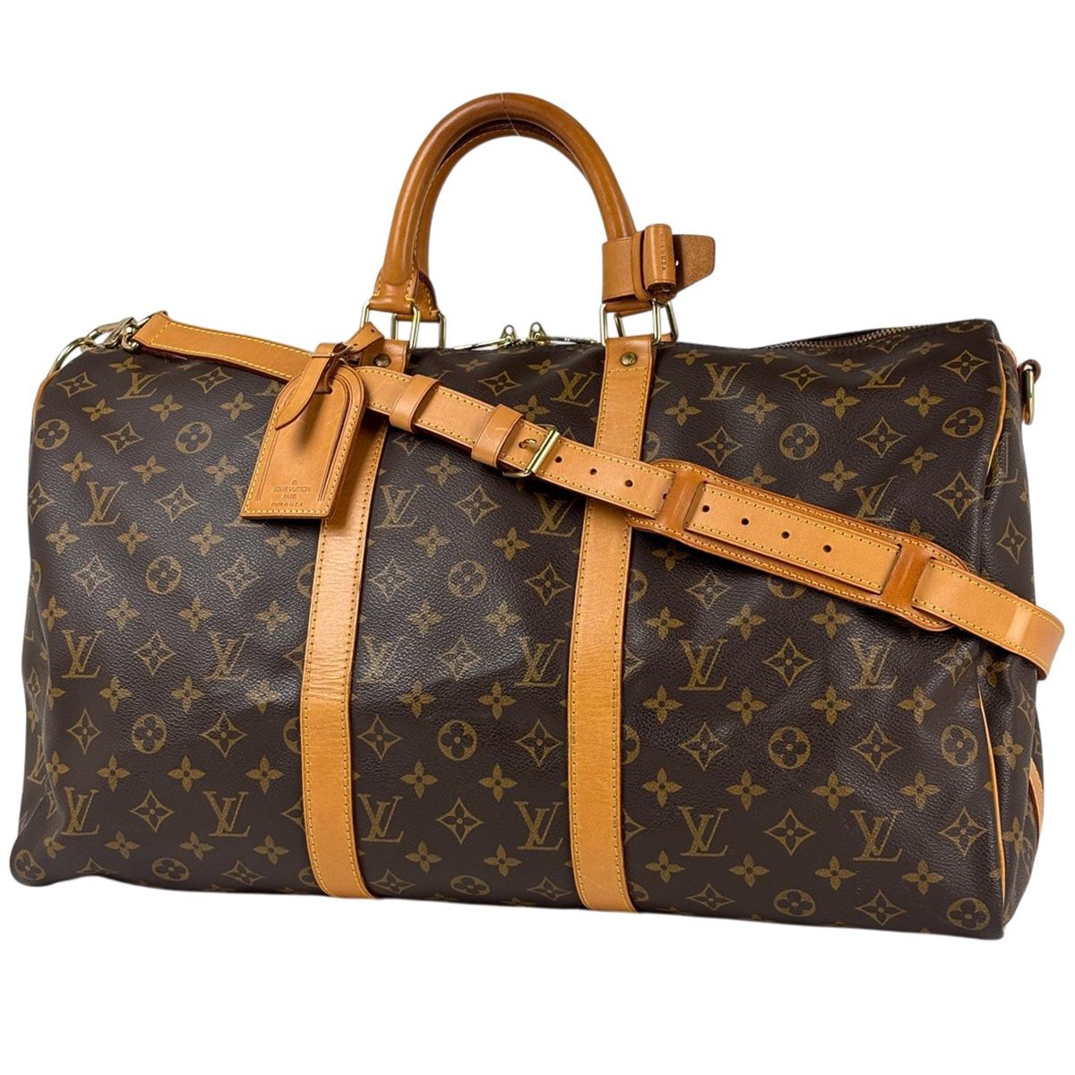 ルイ・ヴィトン Louis Vuitton キーポル バンドリエール50 2WAY ボストンバッグ モノグラム ブラウン M41416 レディース 【中古】