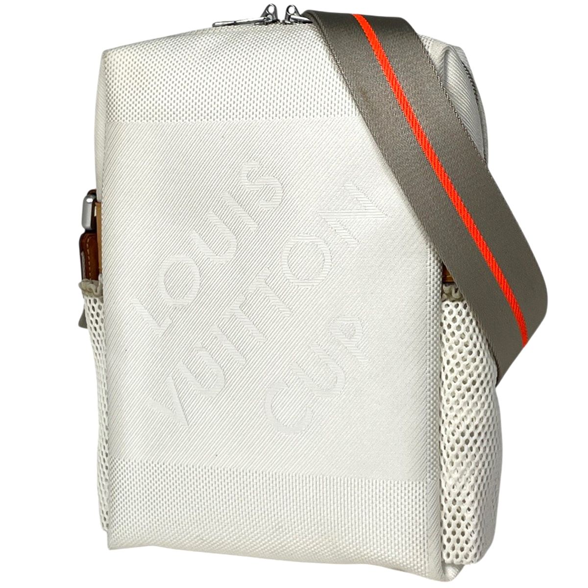 ルイ・ヴィトン Louis Vuitton ウェザリー ヴィトンカップ 斜め掛け ショルダーバッグ ダミエジェアン ホワイト M80637 メンズ 【中古】