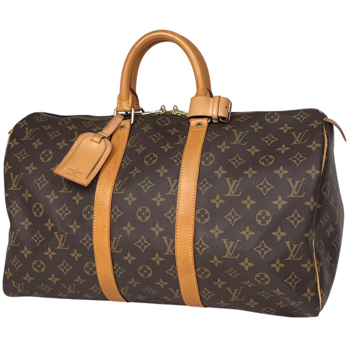 ルイ・ヴィトン Louis Vuitton キーポル45 ハンドバッグ ボストンバッグ モノグラム ブラウン M41428 レディース 【中古】
