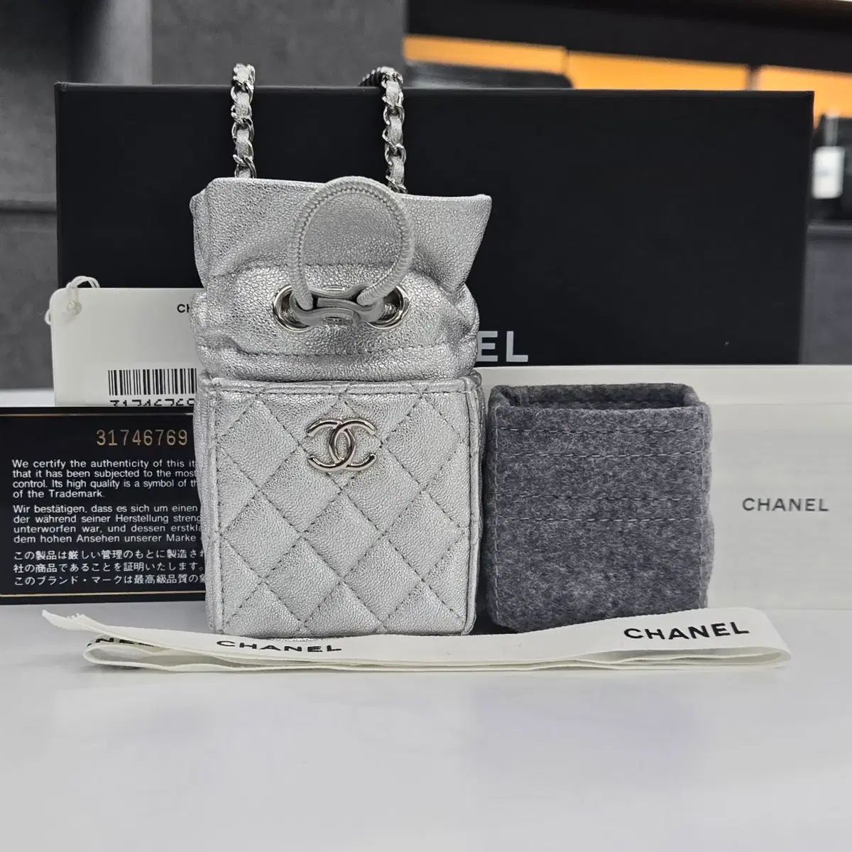 正規品 CHANEL 31番台 ミニ バケット チェーン クロスバック