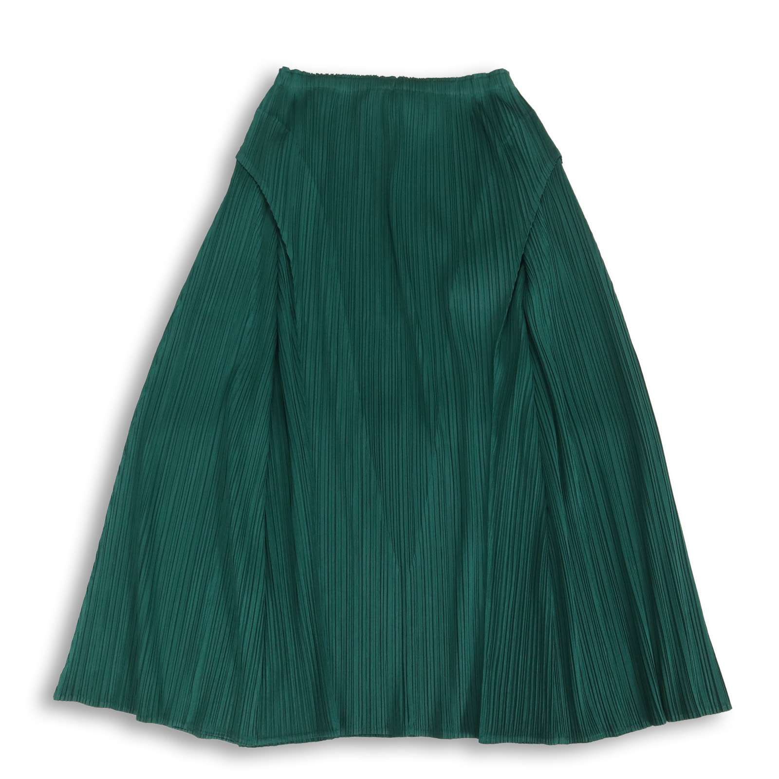 【美品/S】プリーツプリーズ　PLEATS PLEASE　ロングスカート　カーキ PLEATS PLEASE プリーツプリーズ イッセイミヤケ 通年☆ ロング
