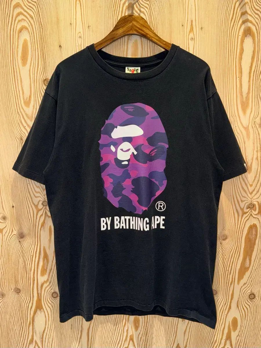 A BATHING APE アベイシングエイプ カラーカモフラージュ BIG APE HEAD 半袖