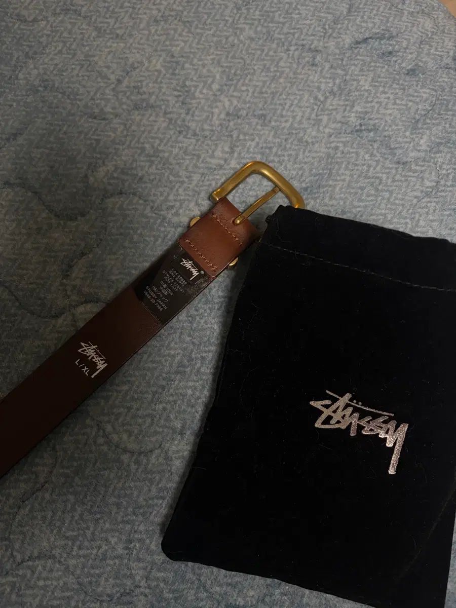 STUSSY S ベルト デザート