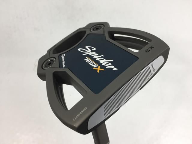 返品OK 【中古ゴルフクラブ】【超美品】テーラーメイド スパイダー ツアー X スモールスラント パター 2024 KBS BLACK STEPLESS スチール パター