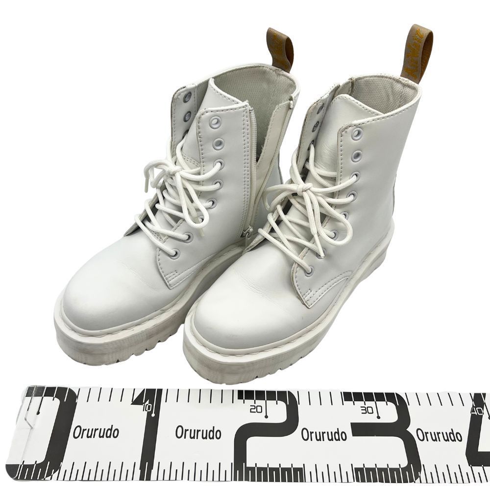 【玉津店 中古】Dr.Martens（ドクターマーチン） JADON II MONO ホワイト ショートブーツ 厚底 EU38 管理番号:TA2600890