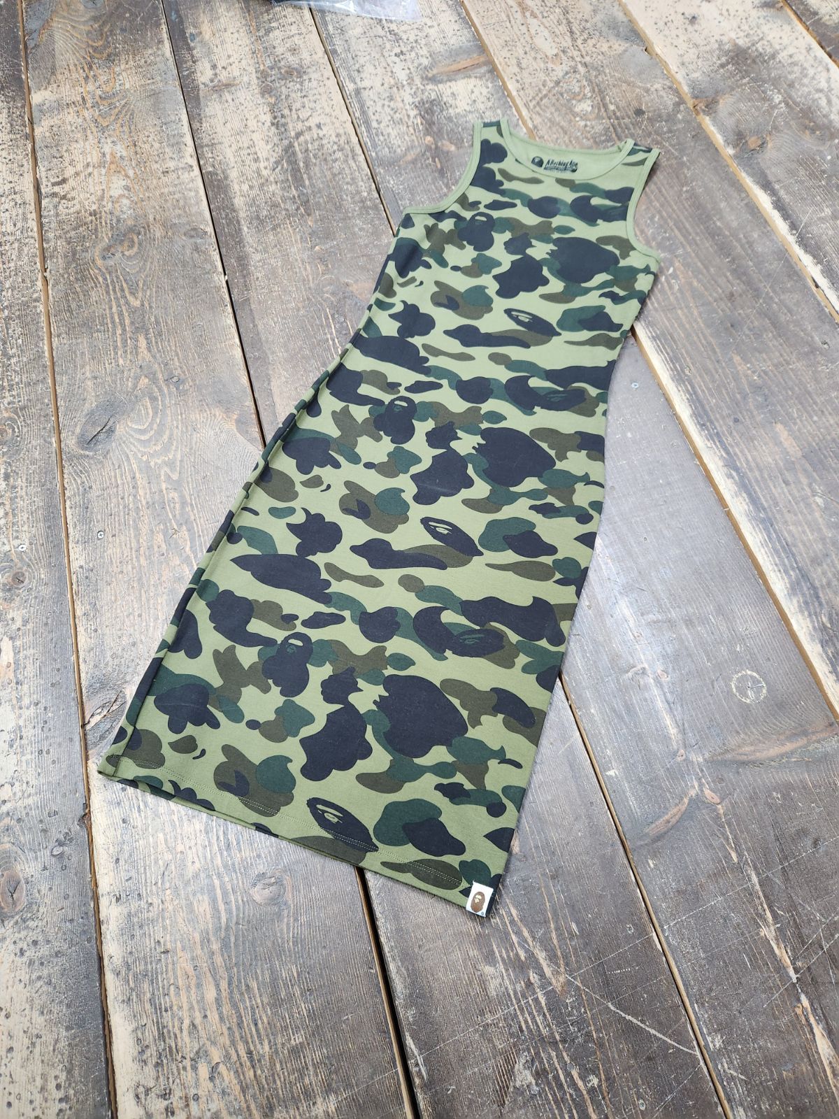 A BATHING APE/アベイシングエイプ 1st camo tank top onepiece タンクトップワンピース 【TM0020-005】 245