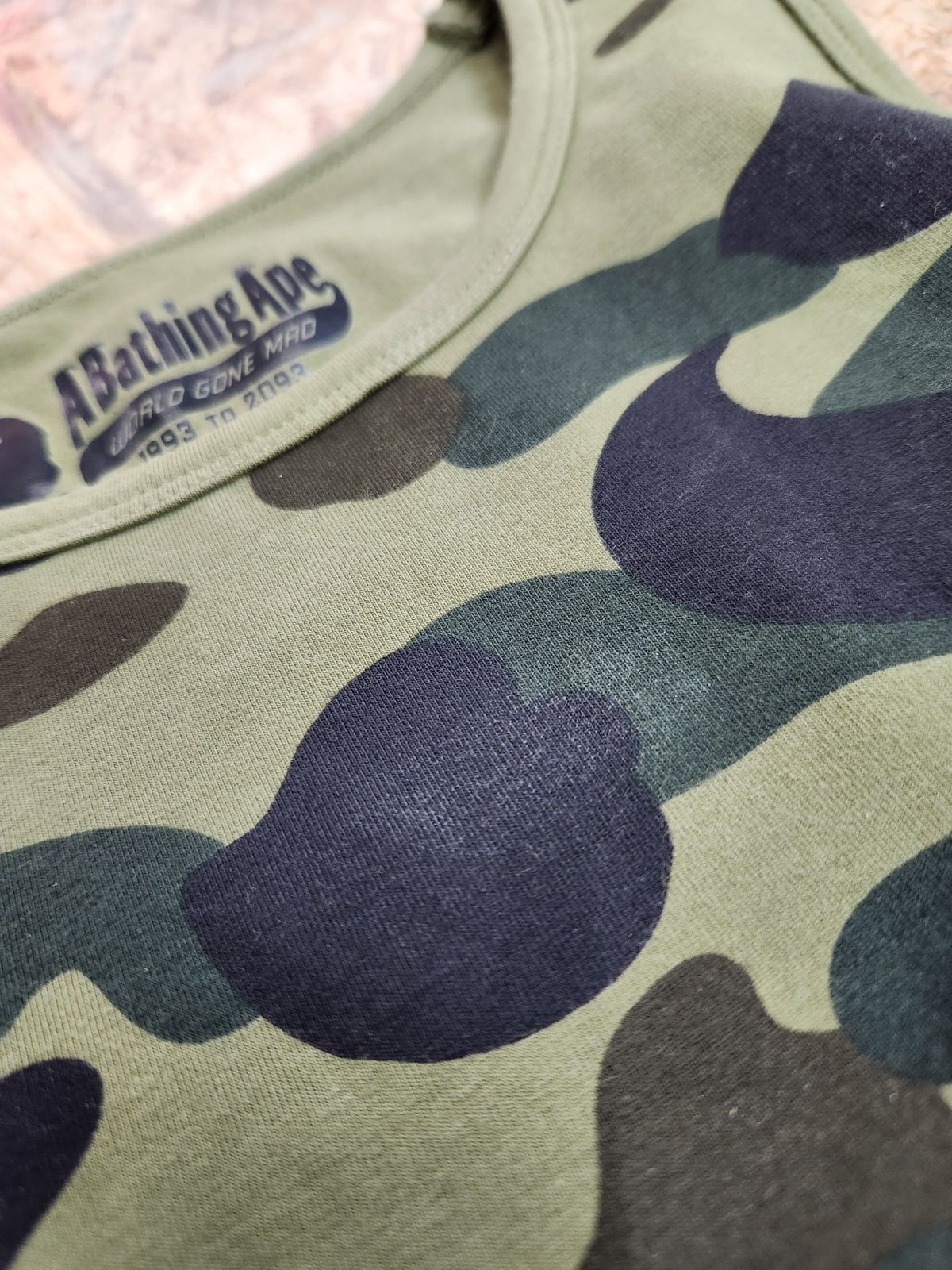 レディース A BATHING APE／アベイシングエイプ 1st camo tank top 