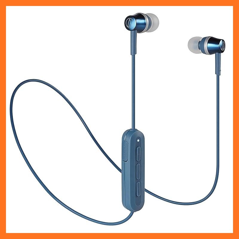 【新品】 オーディオテクニカ SoundReality ワイヤレスイヤホン Bluetooth リモコン/マイク付 ブルー ATH-CKR300BT BL