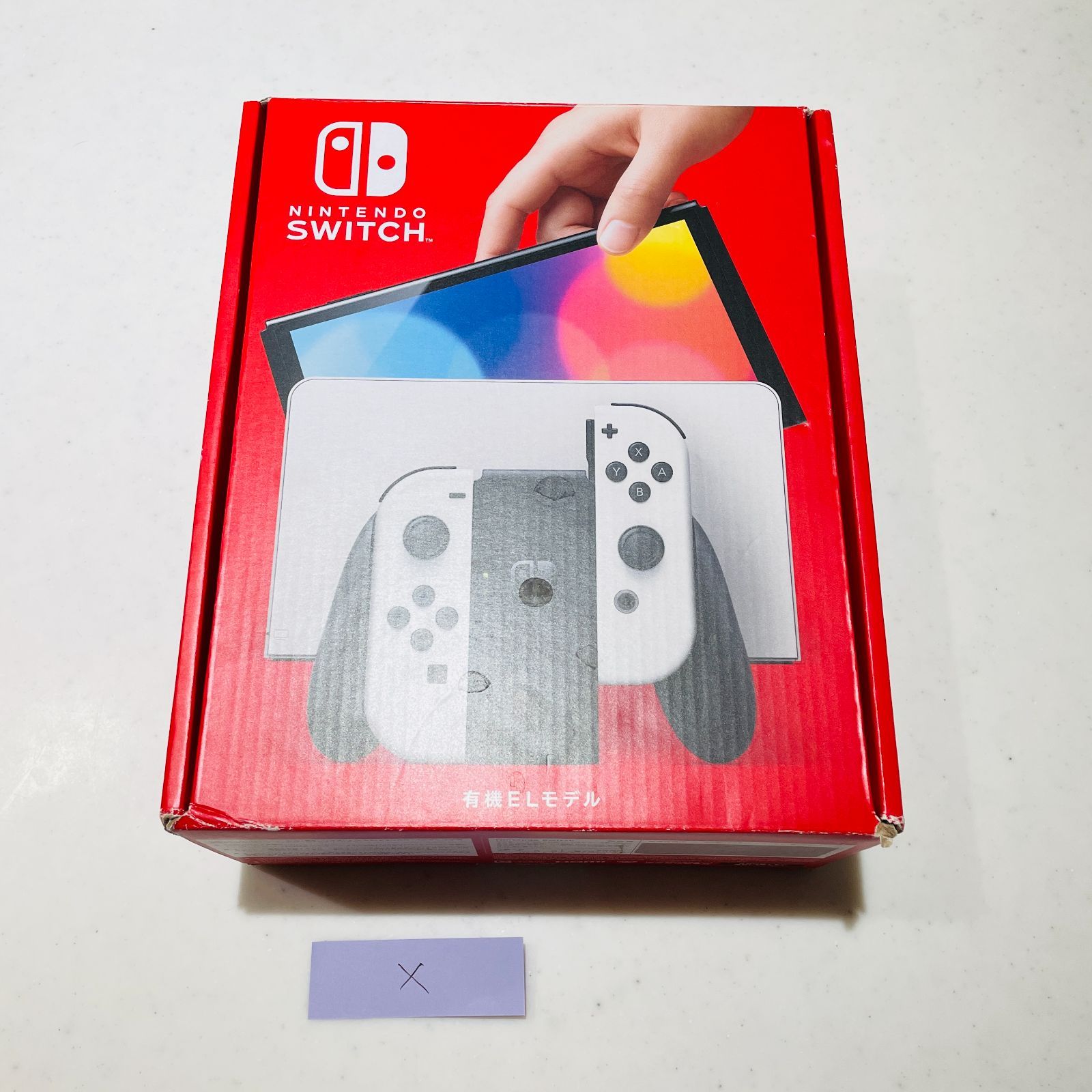 Switch 有機ELモデル ホワイト 動作良好 OLED 画面若干のスレあり 外箱・付属品完備 完動品 高年式 検) 任天堂 本体 HEG-S-KAAAA