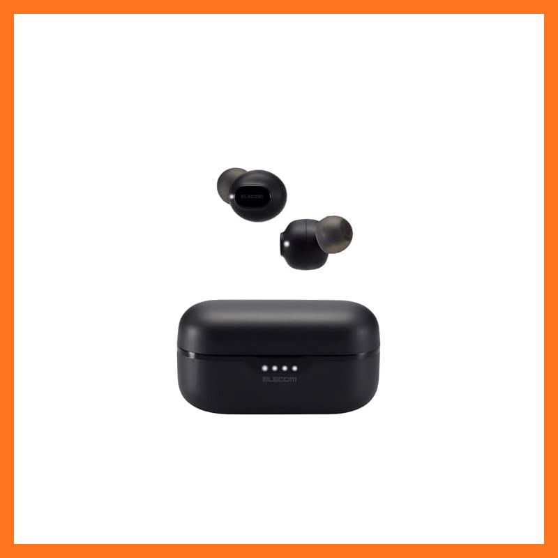 【新品】 エレコム ワイヤレスイヤホン イヤホン bluetooth 5.3 タッチコントロール SBC/AAC対応 耳栓型 自動ペアリング Type-C充電 ブラック AMA92003
