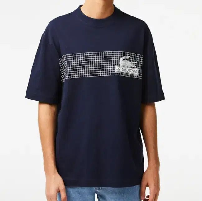 M A級 LACOSTE ラコステ メッシュ プリント 半袖Tシャツ @555
