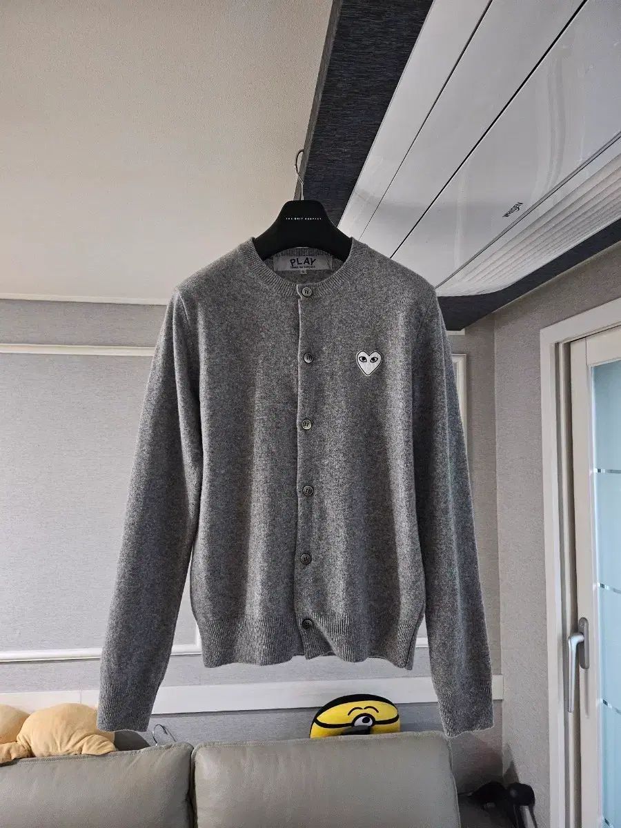 新品 COMME des GARCONS コム・デ・ギャルソン 白 ワッペン レディース カーディガン S