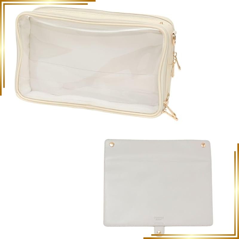 【新品】 [東洋ケース] 推し入れ OSHiiRE ぬいぐるみ バッグ 33 × 20cm サイズ 痛バッグ 推し活 OSHI-3320 (本体：アイボリー ×ラップ：ライトグレー)