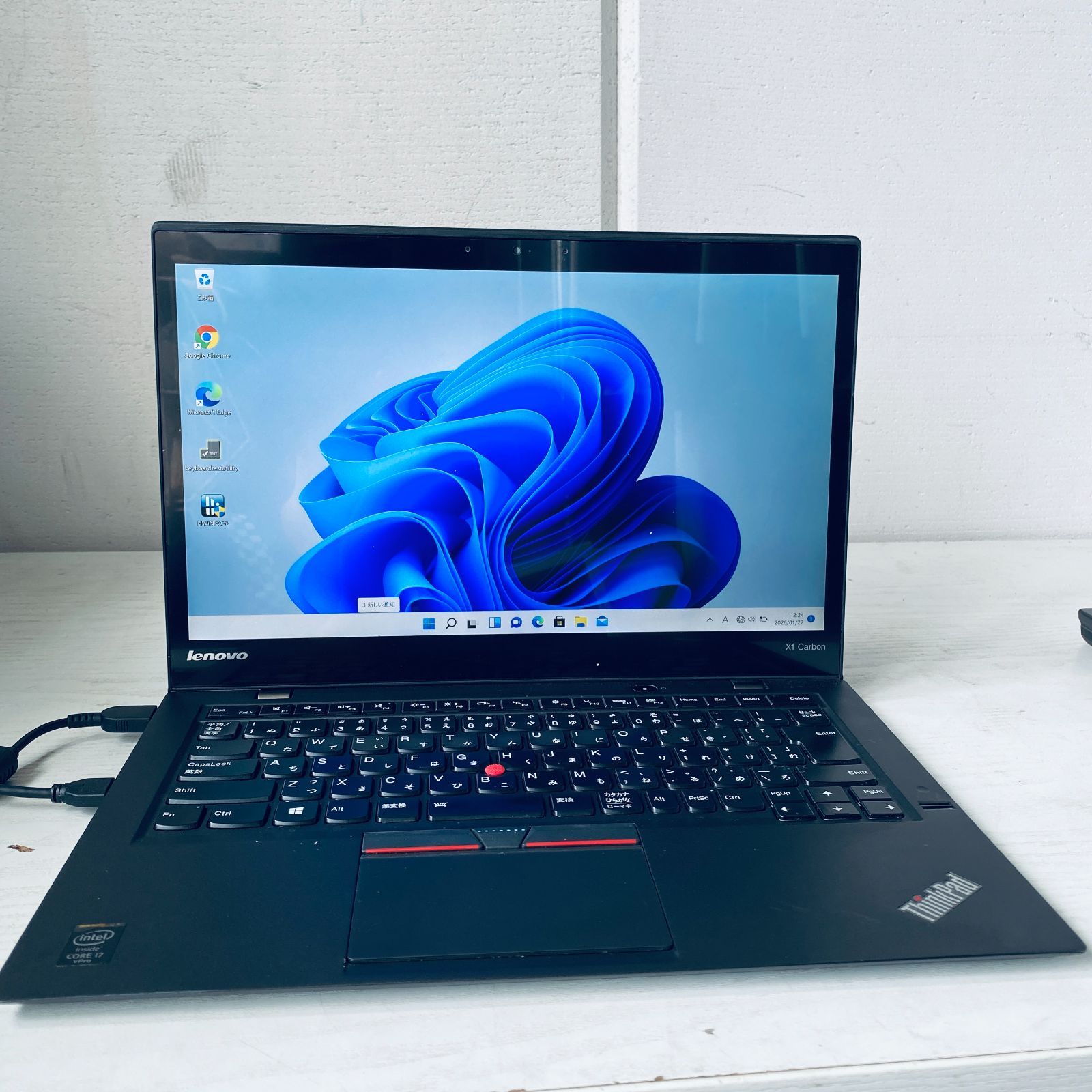 26001【整備済・美品】Lenovo X1 Carbon 3rd Generation i7-5600U 8GB SSD128GB office搭載