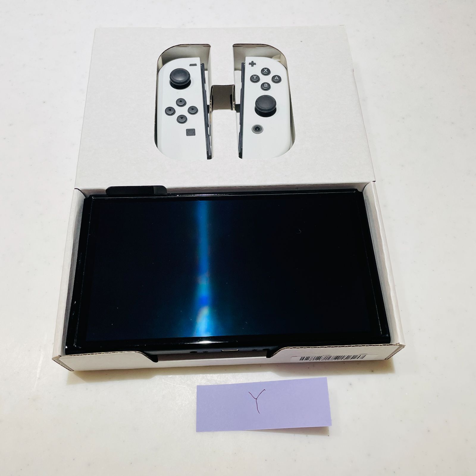 充電器付き 本体 ホワイト Switch 【動作確認済み】Nintendo Nintendo 2022/11/27 動作確認/初期化済 ホワイト 有機ELモデル Switch Nintendo Switch