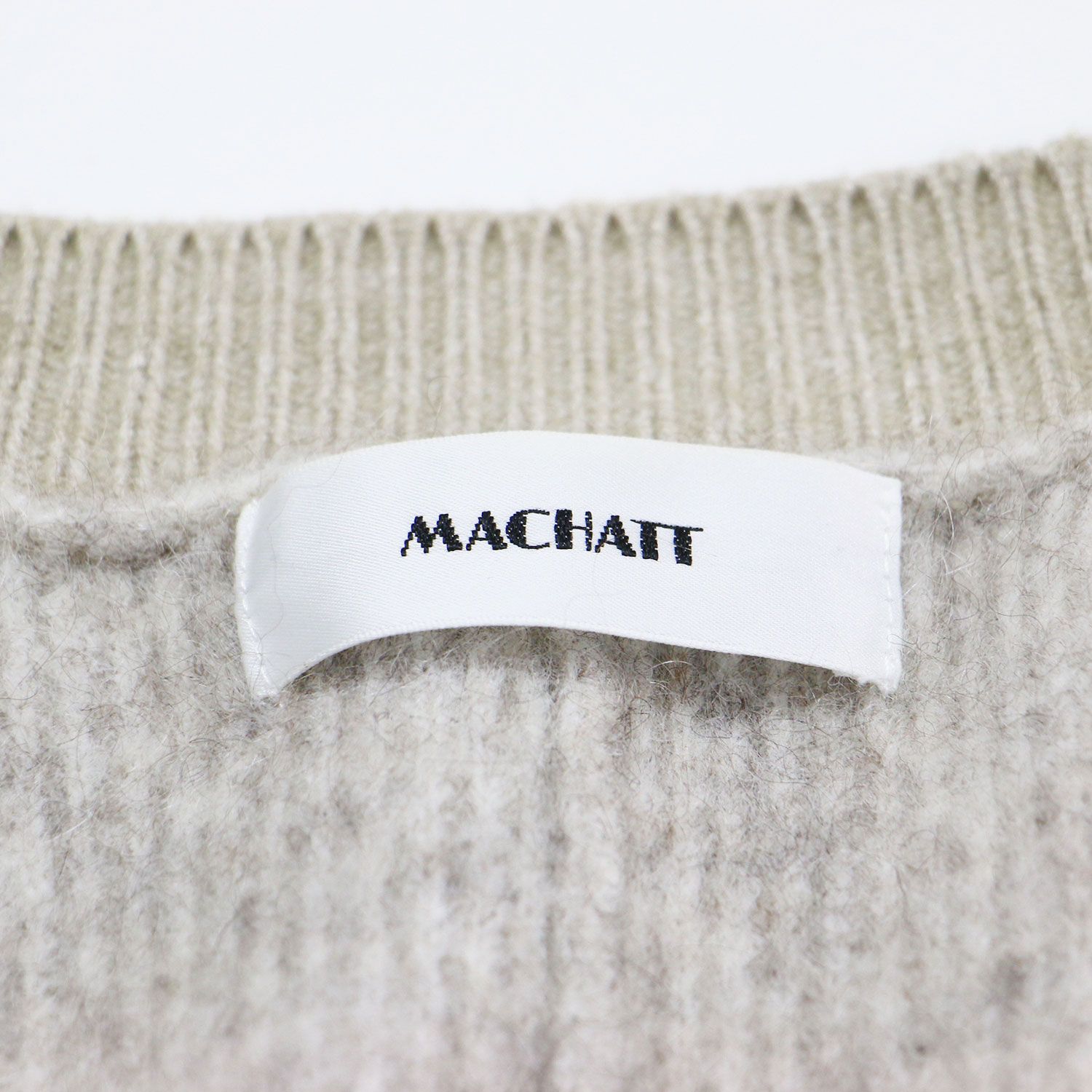 MACHATT マチャット シャギー モヘア ニット カーディガン / 長袖 V