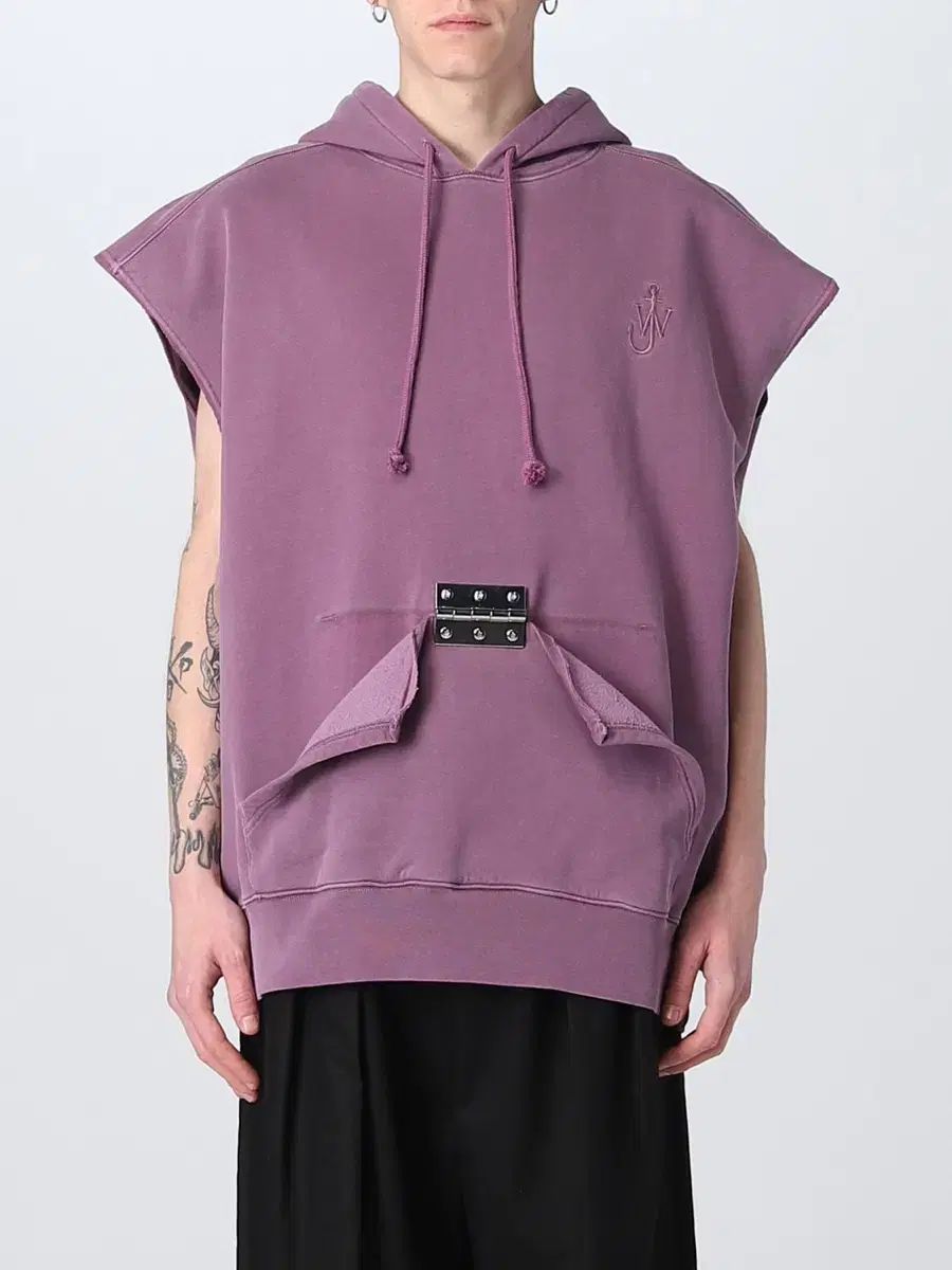 JW Kinloch Anderson(キンロックアンダーソン) オーバーサイズ パープル 힌지 スリーブレス WHO