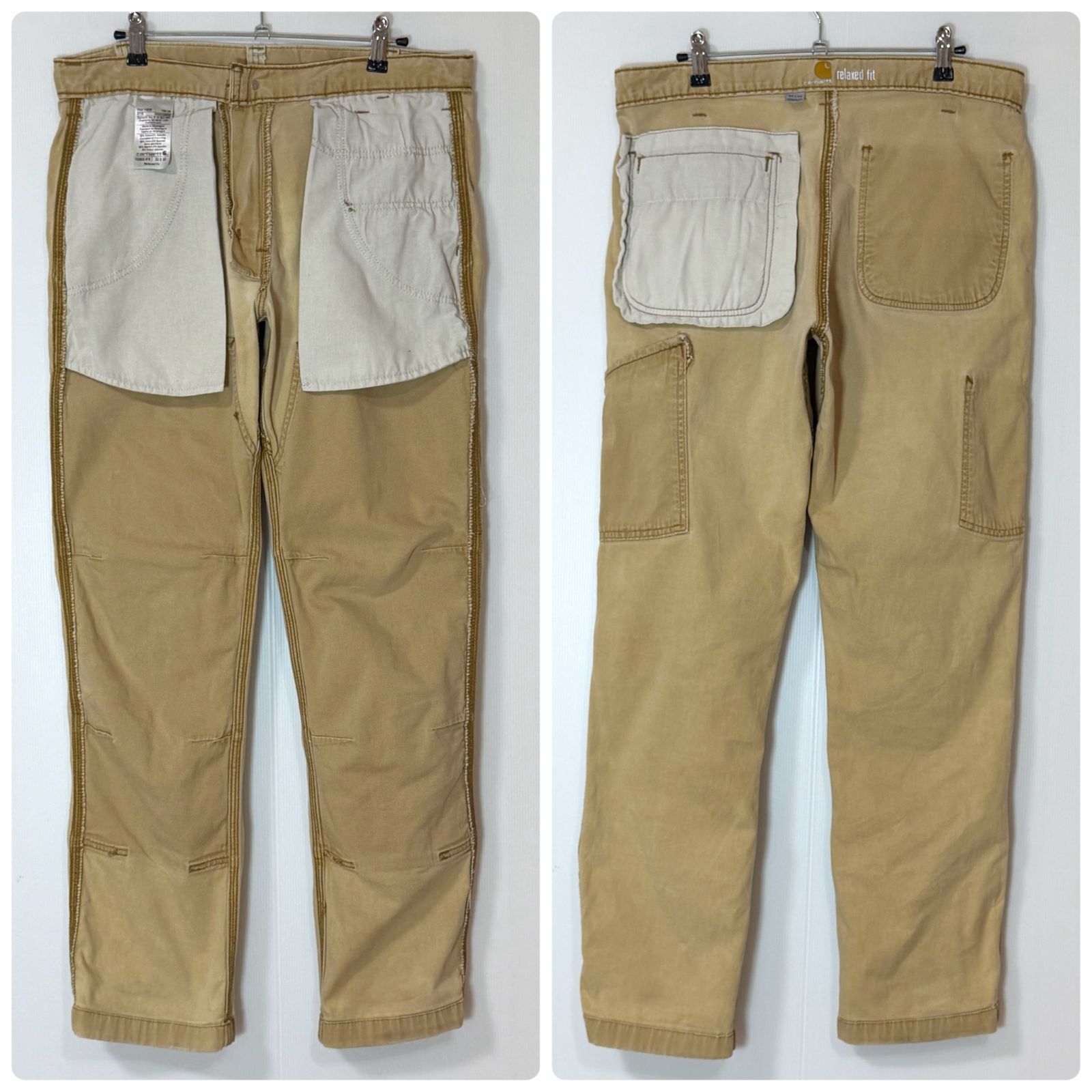 鬼フェード Carhartt カーハート ライトダック ダブルニー ペインター