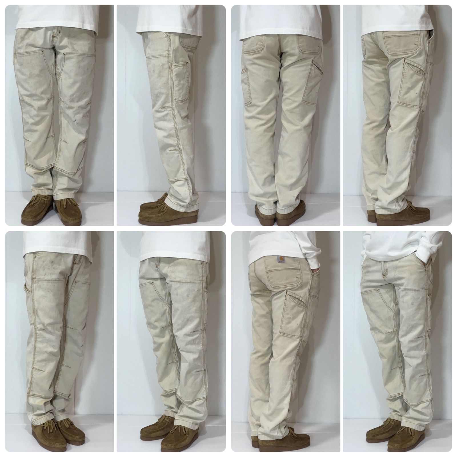 鬼フェード Carhartt カーハート ライトダック ダブルニー ペインター
