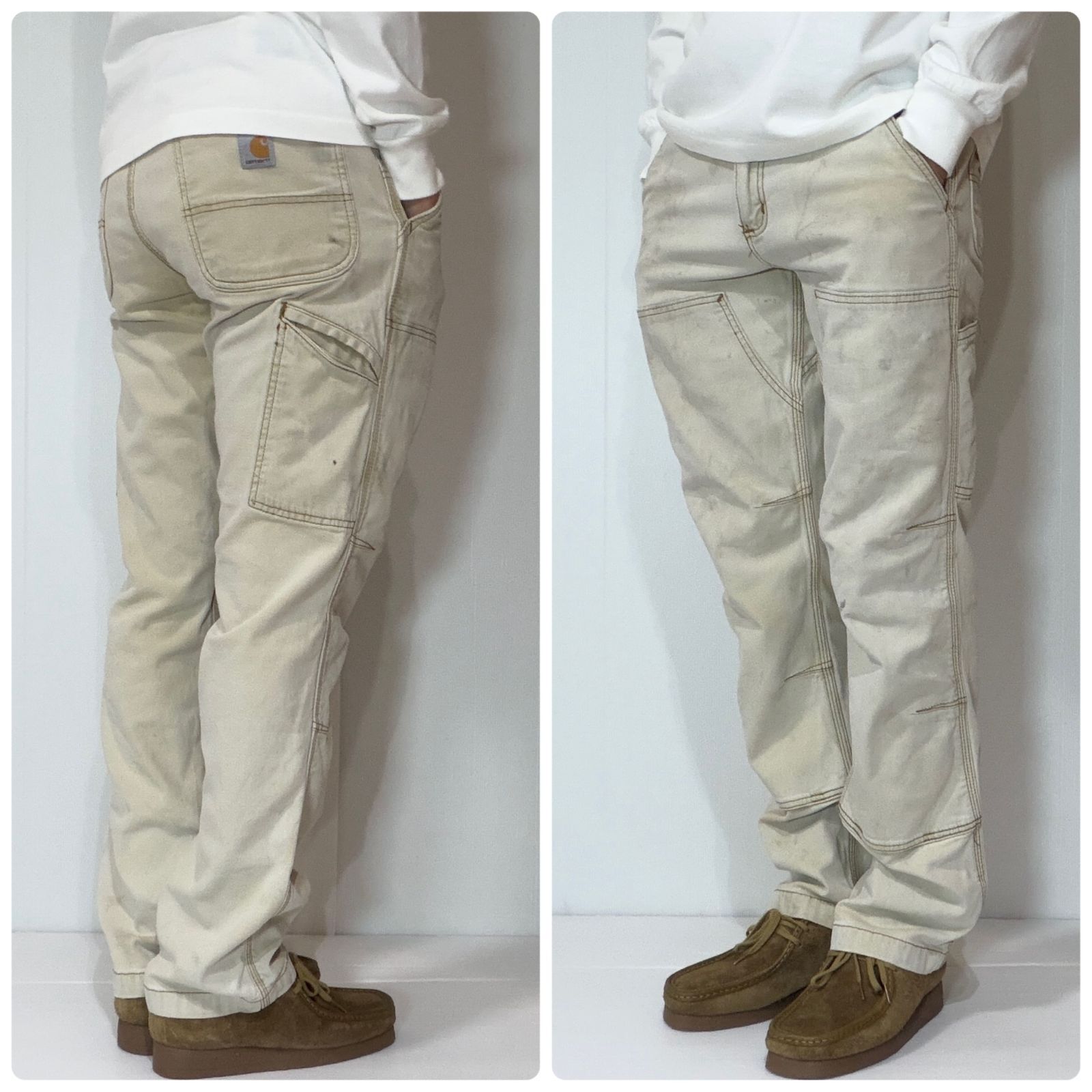 鬼フェード Carhartt カーハート ライトダック ダブルニー ペインター