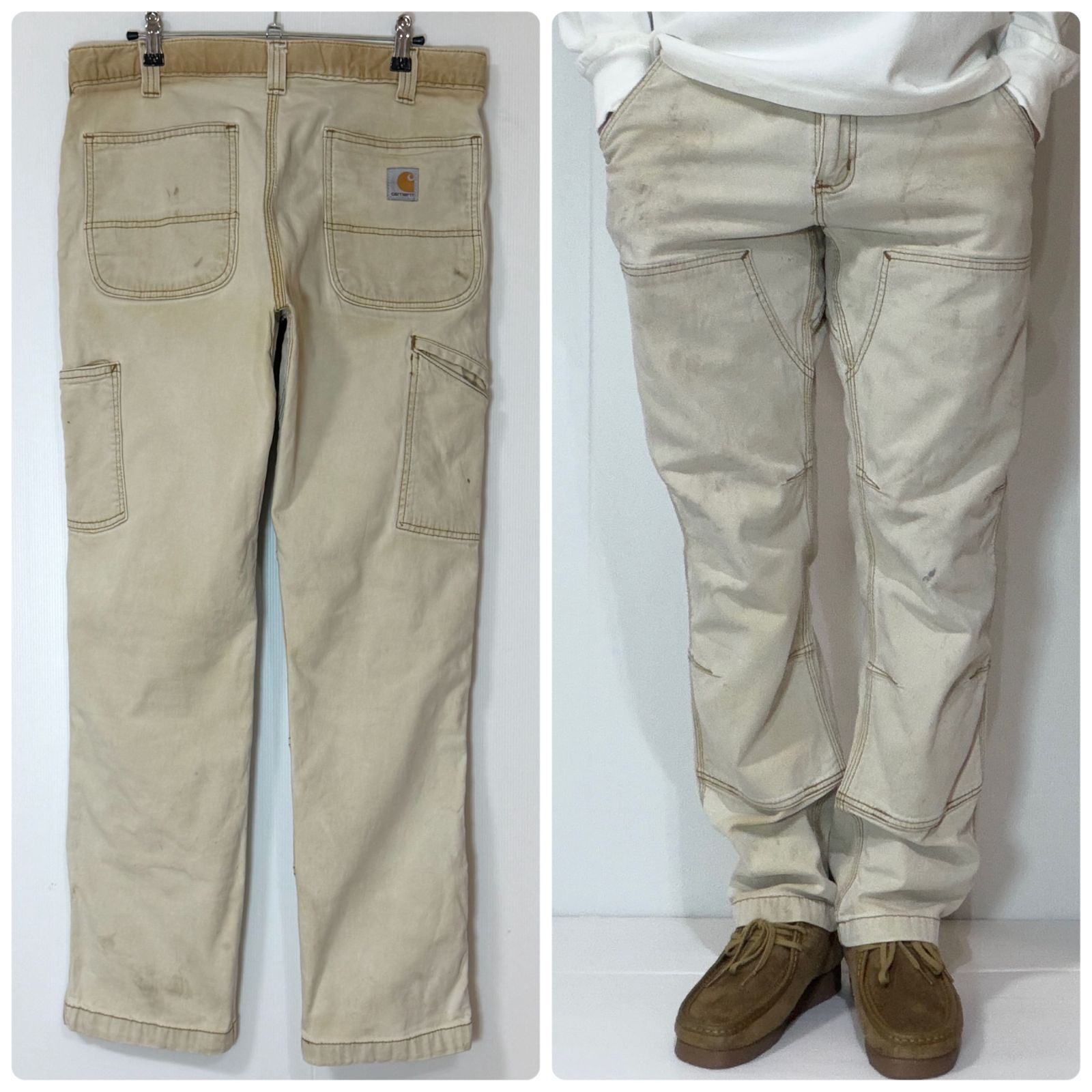 鬼フェード Carhartt カーハート ライトダック ダブルニー ペインター