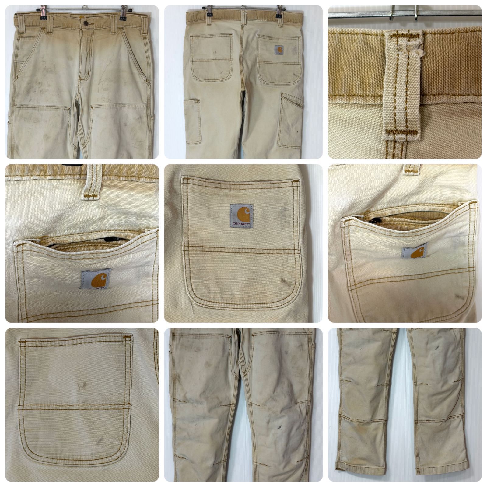 鬼フェード Carhartt カーハート ライトダック ダブルニー ペインター