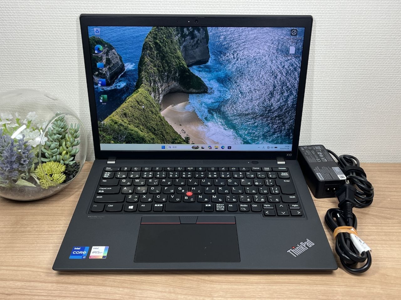 美品〉0576 Thinkpad X13 Gen2 32GB 512GB i7 第11世代 office2024 ノートパソコン 大容量 高性能