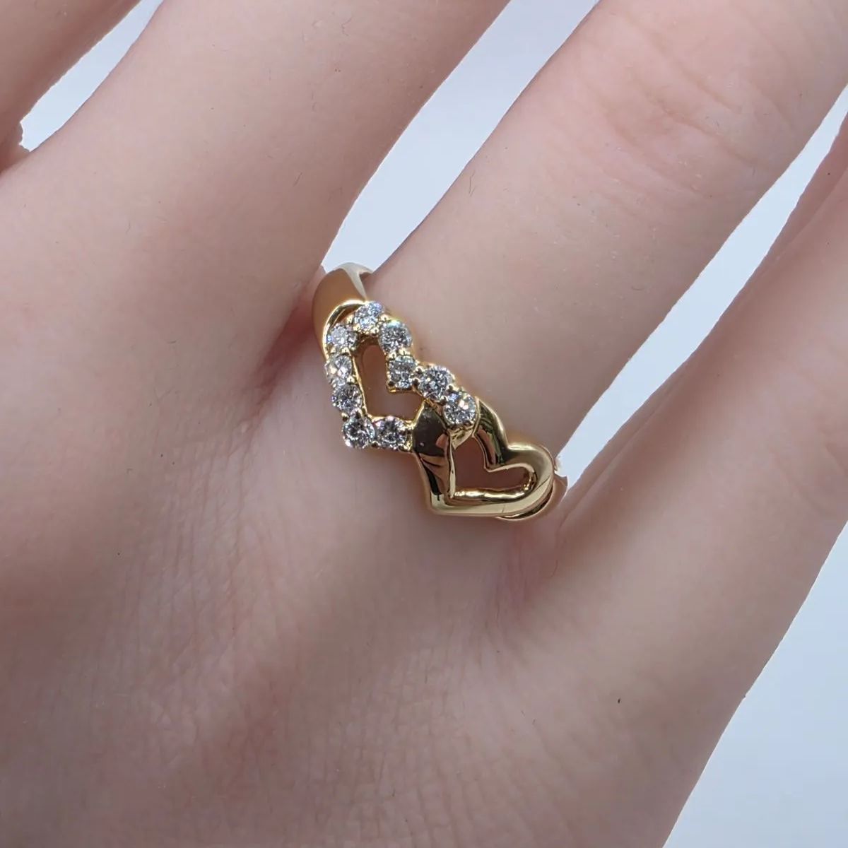 安い〜〜〜！??在庫一掃セール！?⏰? ⚡ダイヤリング K18 ダイヤ -0.26cts 11号