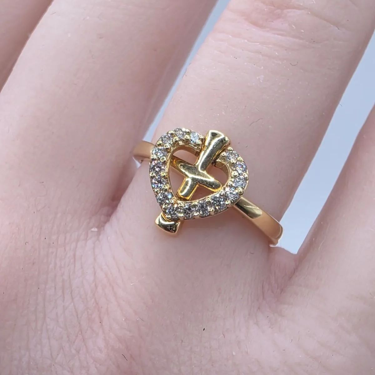 安い〜〜〜！??在庫一掃セール！?⏰? ⚡ダイヤリング K18 ダイヤ 0.18cts 10号