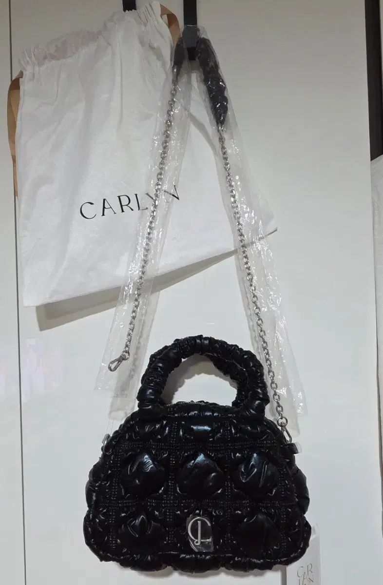 カーリン CARLYN ブラック キルティング チェーンバッグ フルセット 新品