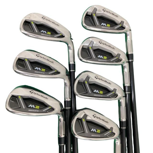 【中古】 テーラーメイド M2(2017) 8S アイアンセット IR TM7-217 (フレックスR) メンズ 男性用 右利き 右用 Cランク ゴルフクラブ