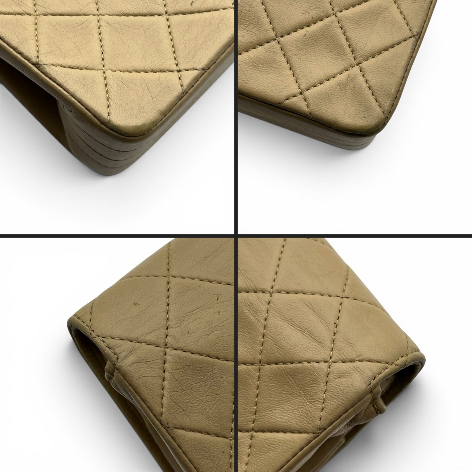 CHANEL シャネル ミニマトラッセ チェーンショルダー ベージュ 