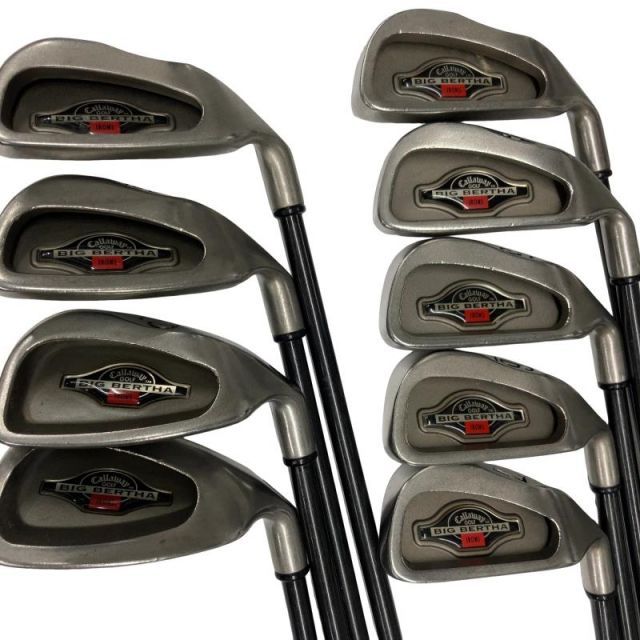 【中古】 キャロウェイ BIG BERTHA IRONS 9S USA アイアンセット IR RCH96 (フレックスS) メンズ 男性用 右利き 右用 Cランク ゴルフクラブ