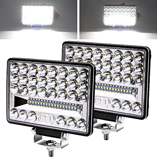 LED作業灯 12V 24V 防水 LEDワークライト コンボビーム 薄型 5インチ ホワイト 作業灯 車 四角 補助灯 フォグランプ ヘッドライト 車幅灯 フォークリフト トラック トラクター 集魚灯 船舶 農業機械 建築機械 工事現場 2 95266a38
