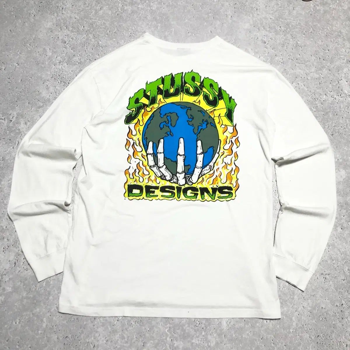 STUSSY ステューシー ロングスリーブ Tシャツ プリンティング 状態良し