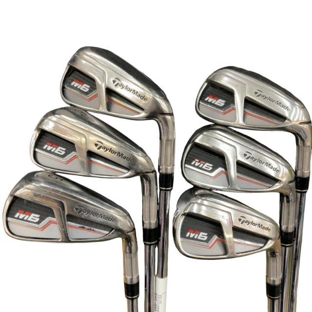 【中古】 テーラーメイド M6 6S アイアンセット IR RE-AX 85 STEEL (フレックスS) メンズ 男性用 右利き 右用 Dランク ゴルフクラブ