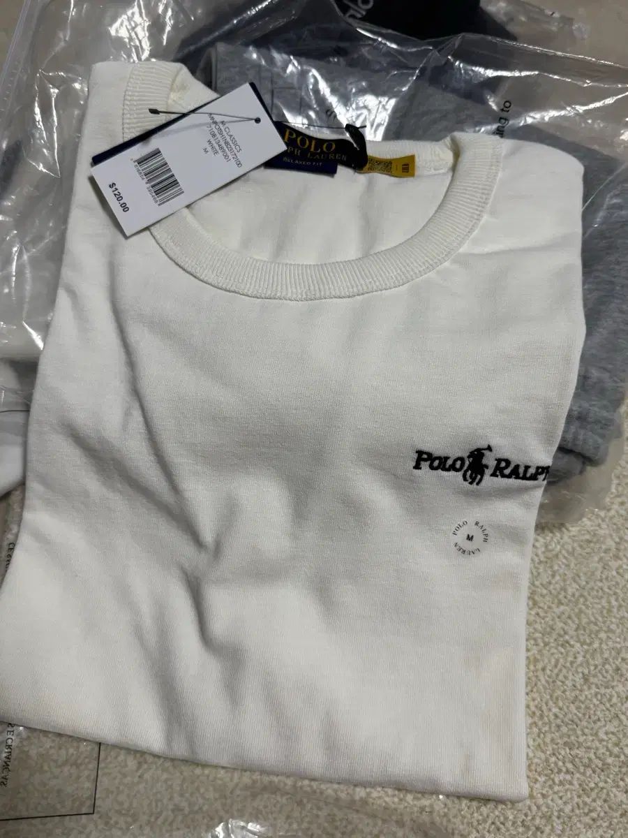 ポロラルフローレン 白 Tシャツ S M