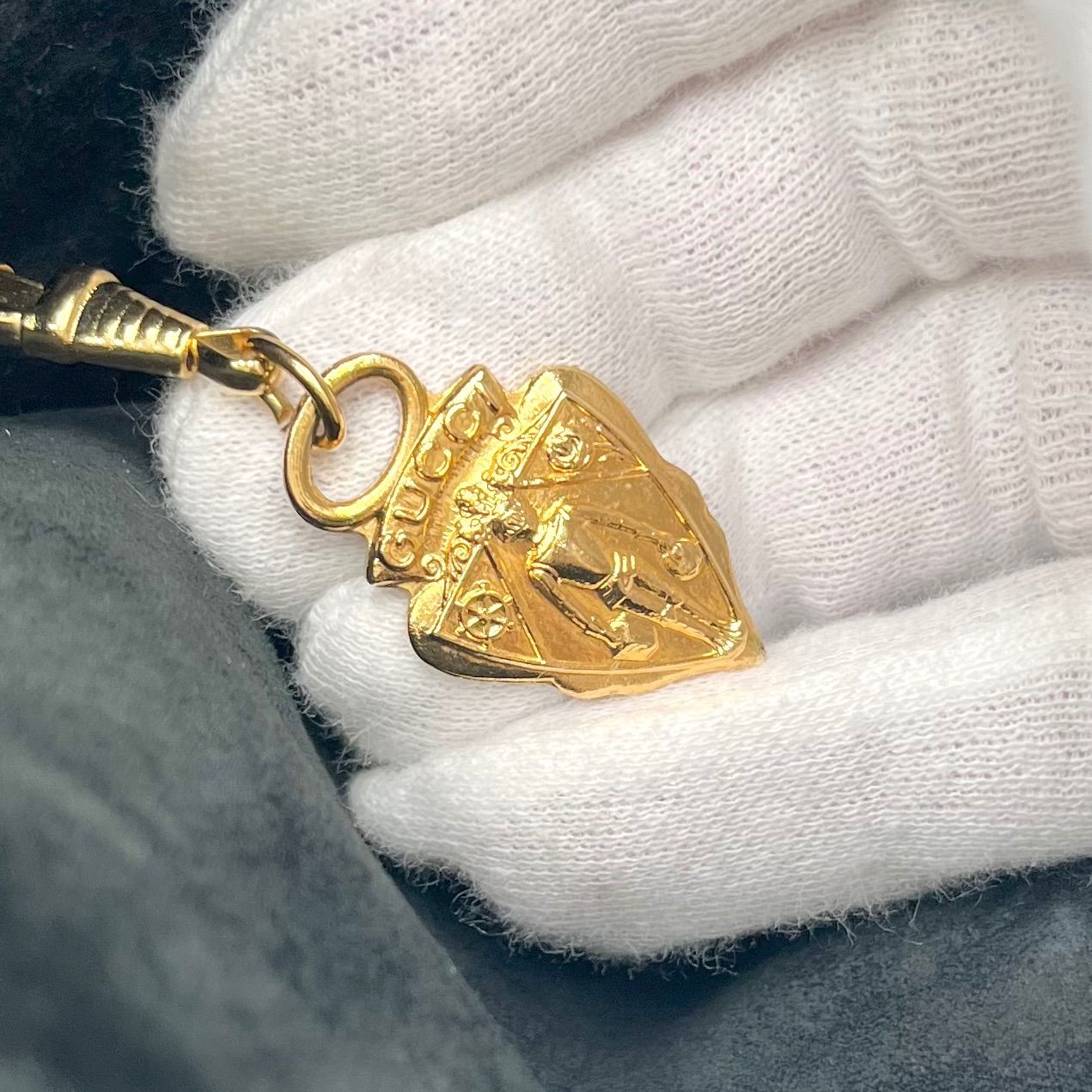 美品◎GUCCI グッチ オーストリッチ ダチョウ革 インターロッキング 