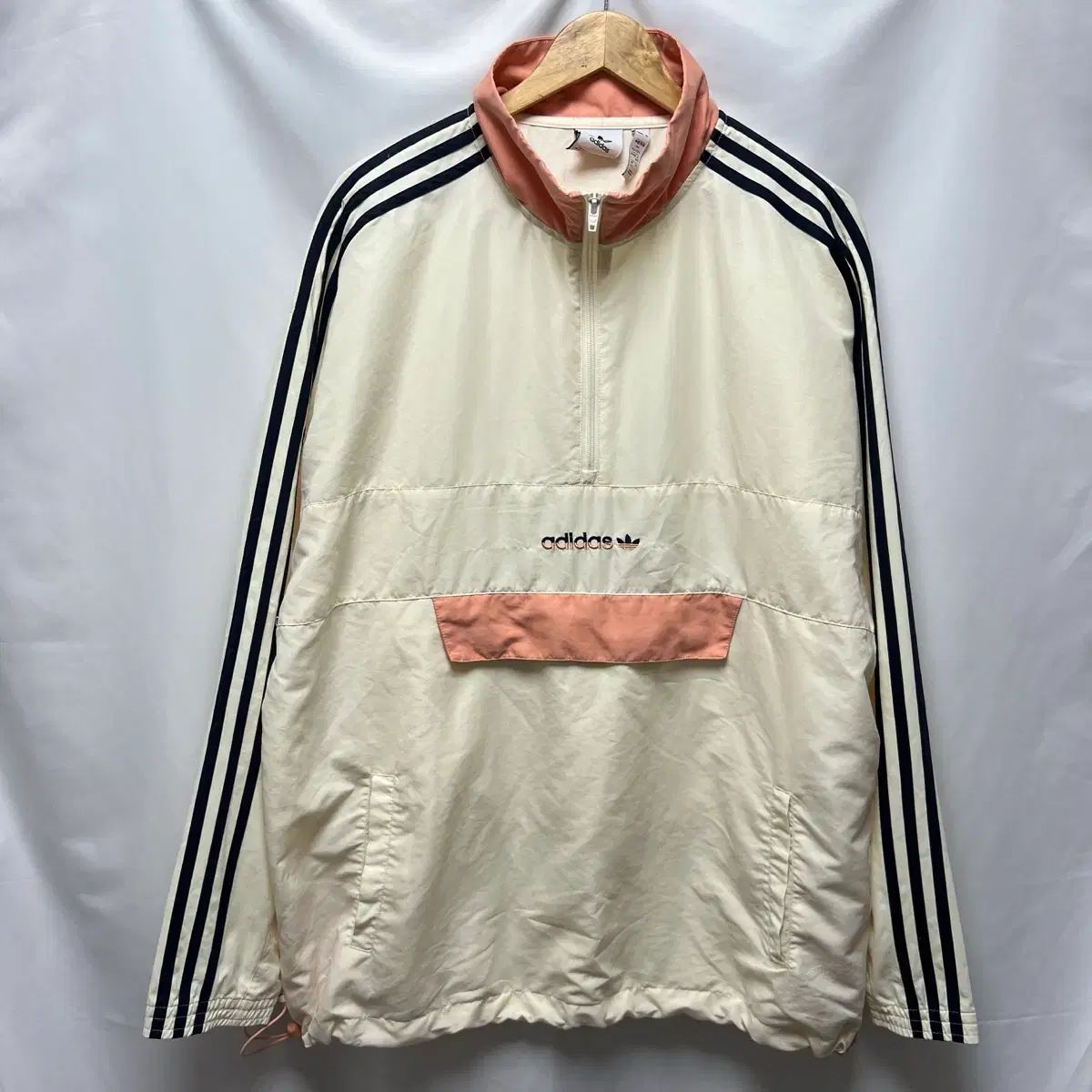 正規品/4XL アディダス ファイヤーバード ウーブン アイボリー アノラック