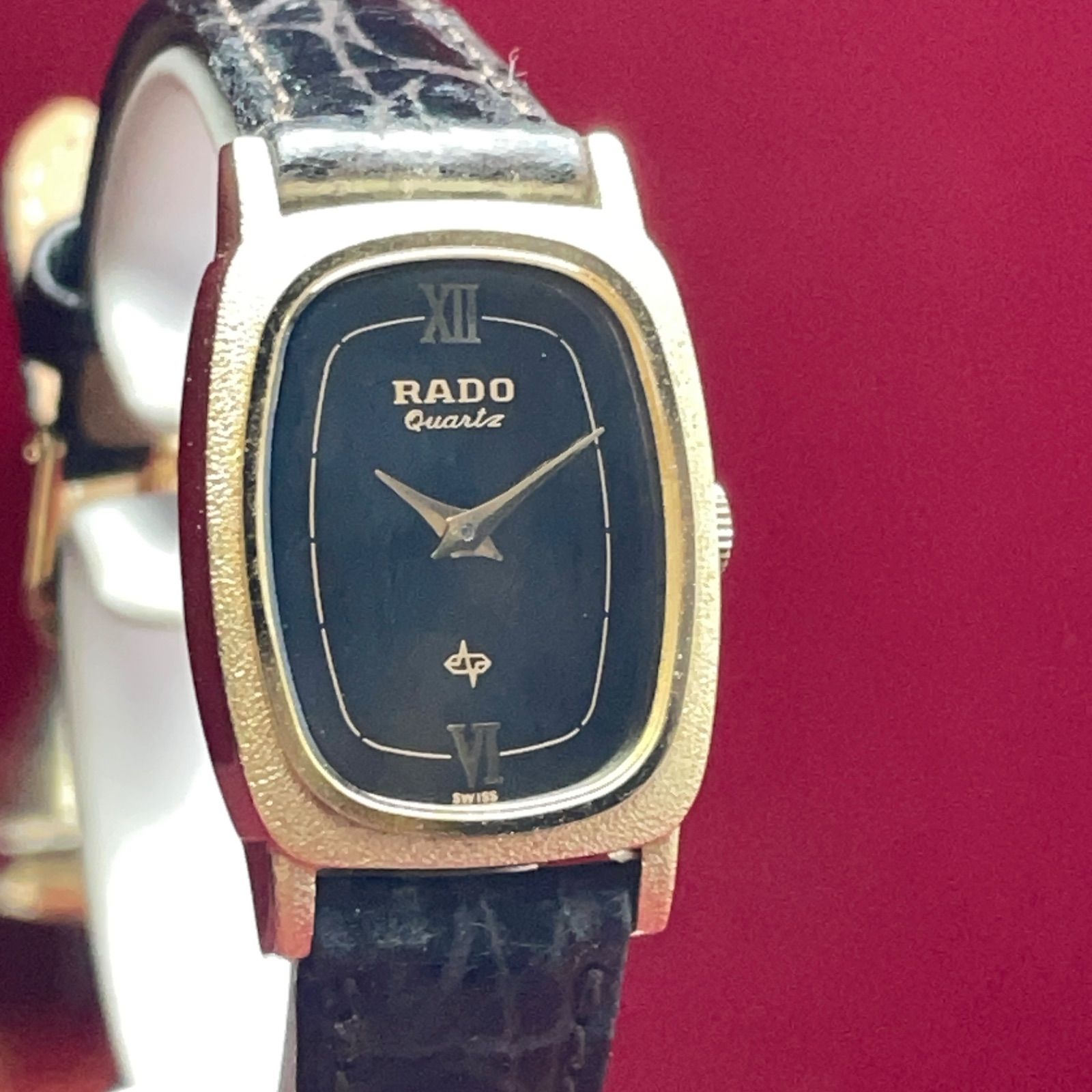 未使用・電池交換済】RADO ラドー クォーツ 純正リューズ 稼働品