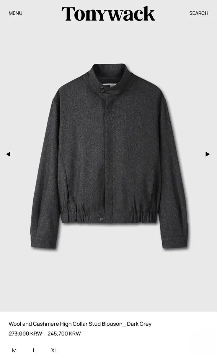 Tonywack High collar stud Blouson