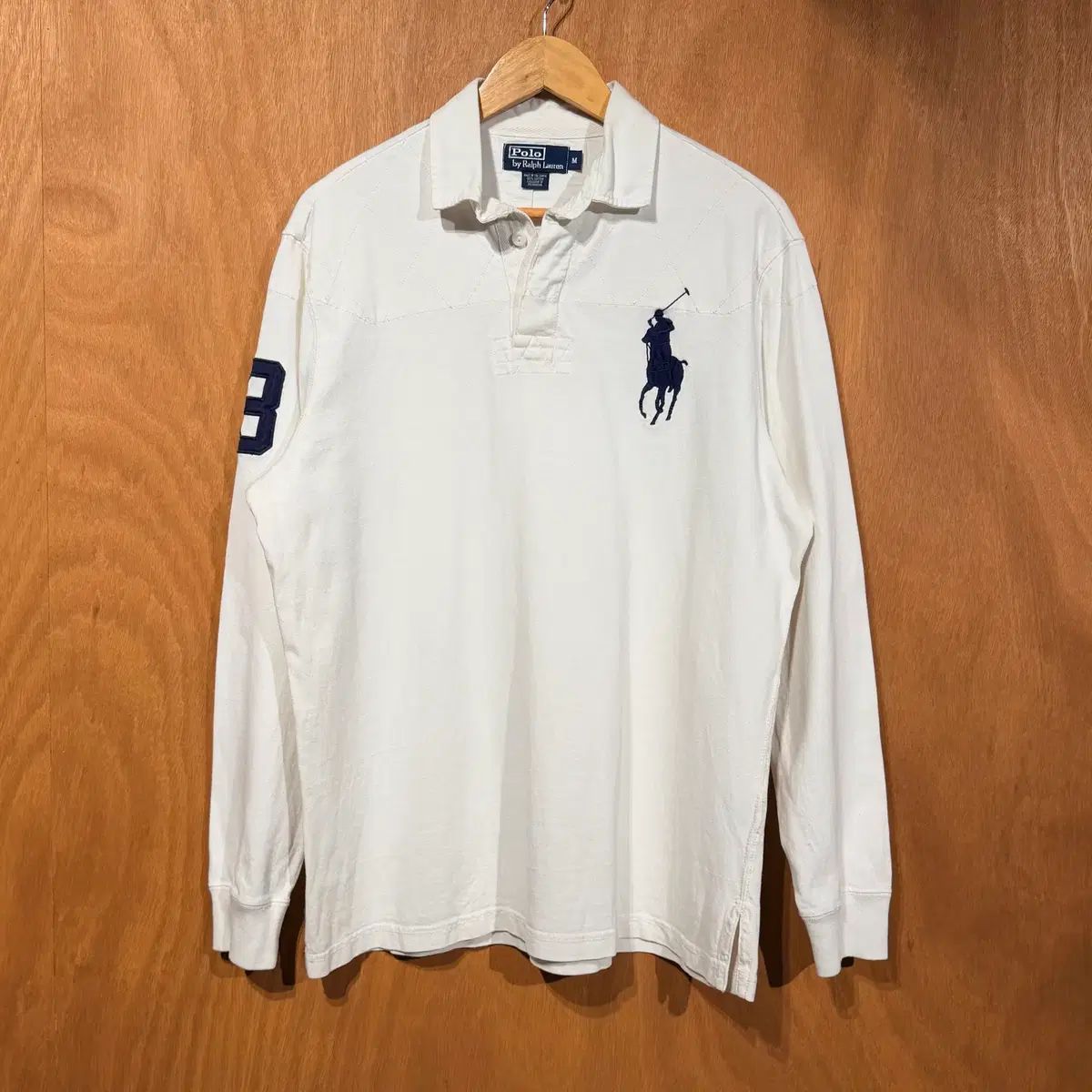 POLO RALPH LAUREN(ポロラルフローレン) ビックポニー ラグビーシャツ M 100 105 チーフキーフ