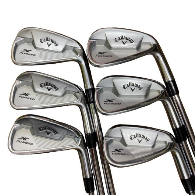 【中古】 キャロウェイ X FORGED STAR(2021) 6S アイアンセット IR 純正特注シャフト (フレックスS) メンズ 男性用 右利き 右用 Cランク ゴルフクラブ