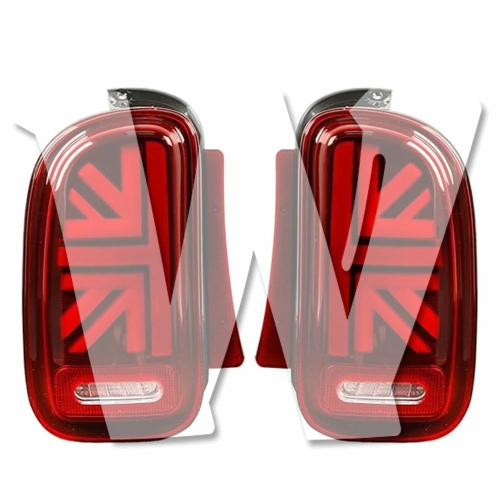 【日本仕様/認証済み】ミニ R55 クラブマン LED テールライト フルアセンブリ 流れるウインカー & デイライト機能 2007-2015年モデル 純正風 高輝度 レッド 左右セット カスタム １年保証